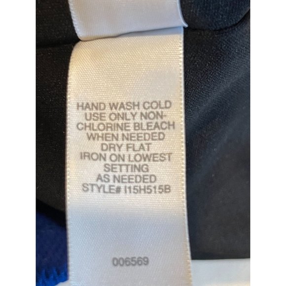 Bisou Bisou Michele Bohbot Womens Bodycon Dress Back Zip Blue Black Size 4 - Picture 8 of 8